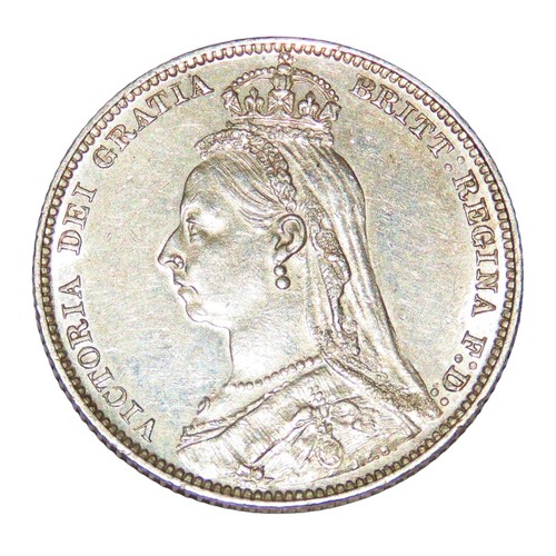 242 - Victoria, 1837-1901. Shilling, 1889. Large head. (1 coin).