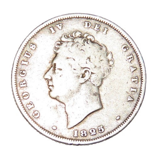 218 - George IV, 1820-30. Shilling, 1825. Roman I in date. Scarce. (1 coin).