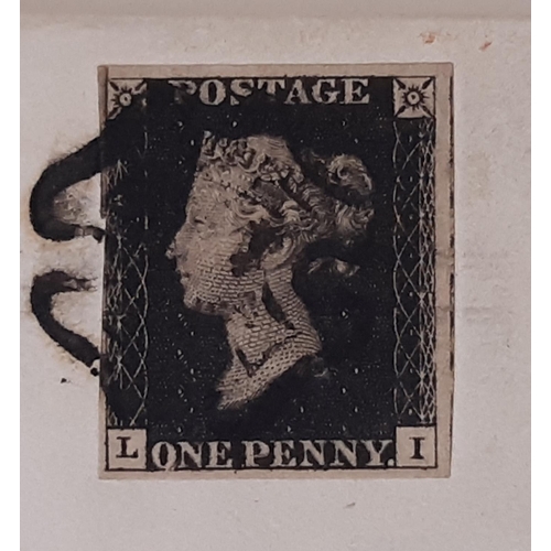 149 - Postal History 26 Queen Victoria entries.  Comprising 9 with 1d Penny Blacks, four of which are 4 ma... 