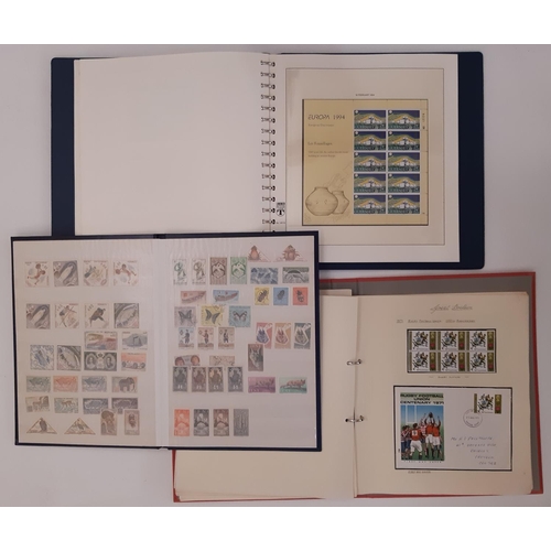 150 - A mixed lot including a Linder hingeless album of Guernsey 1989-1997 books to be complete U/M includ... 