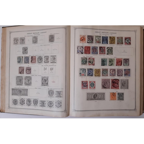 168 - An album of Shakespeare stamps, 2 x Ideal stamp albums containing worldwide issues from Queen Victor... 