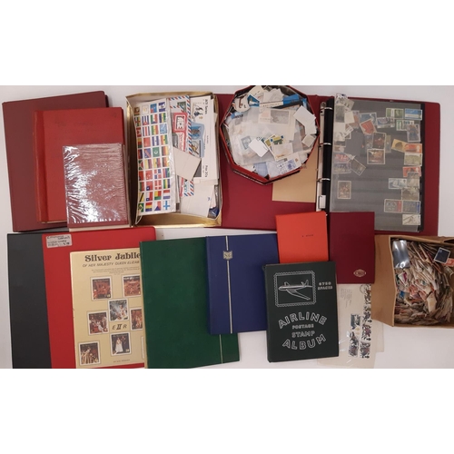 164 - A large suitcase containing British, Commonwealth and worldwide stamps, mainly QEII period stock boo... 