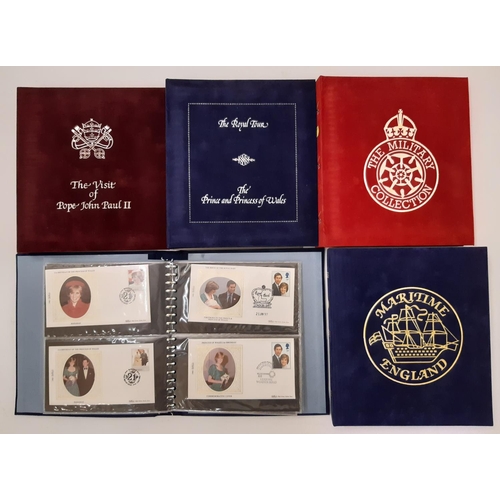 165 - 10 Albums containing first day covers, The Military Collection, definitive issues early 1980s period... 