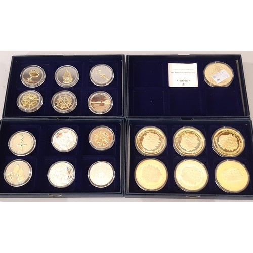 458 - A large collection of cased and boxed commemorative coins / medallions, principally Windsor Mint edi... 