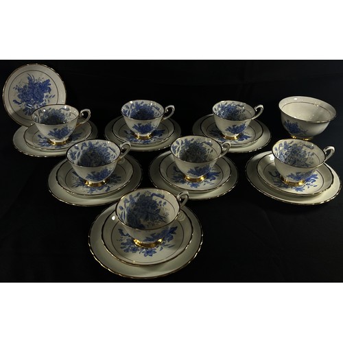 57 - A mixed collection of 19th century and later ceramics including blue and white tea wares, decorative... 