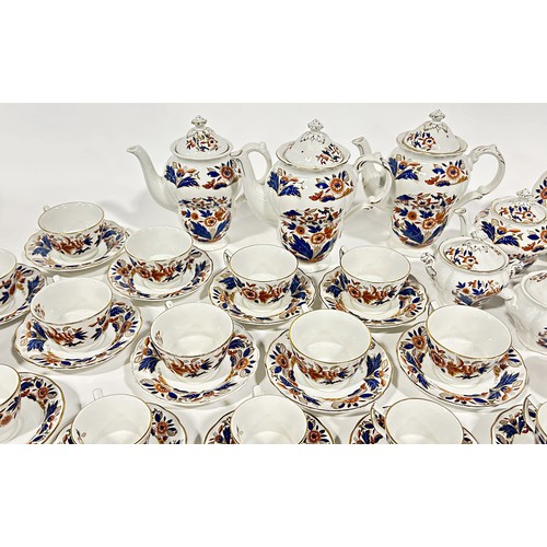 47 - Large quantity of Booth's Dovedale pattern tableware comprising dinner plates, side plates, bowls, t... 