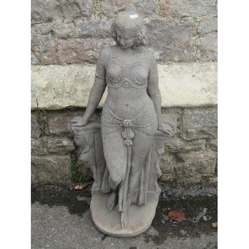 1051 - A cast composition stone garden ornament 