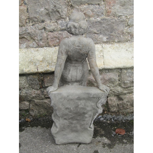 1051 - A cast composition stone garden ornament 