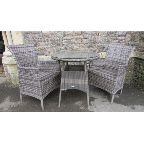 1014 - A Supremo Leisure contemporary three piece garden terrace set