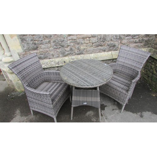 1014 - A Supremo Leisure contemporary three piece garden terrace set