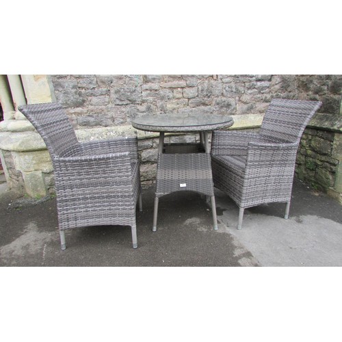 1014 - A Supremo Leisure contemporary three piece garden terrace set