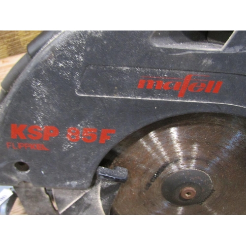 1088 - A Mafell electric circular saw model KSP85F together with a cased Mafell max example type KSP55F (2)