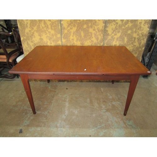 1153 - An A Younger Ltd mid-20th century teak dining room suite comprising a long sideboard, 75cm high x 21... 