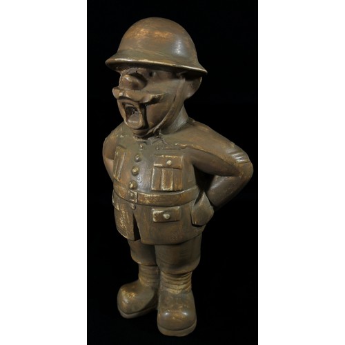 90 - A Bovey Pottery figure ‘Our Gang’ figure, Sgt. Major, marked to underside, 19cm high.