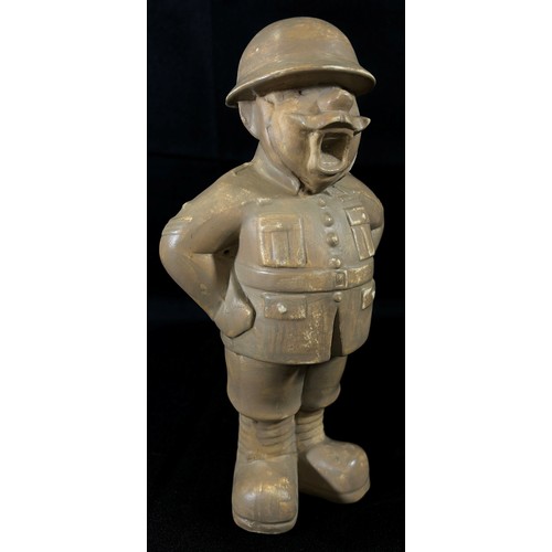 90 - A Bovey Pottery figure ‘Our Gang’ figure, Sgt. Major, marked to underside, 19cm high.