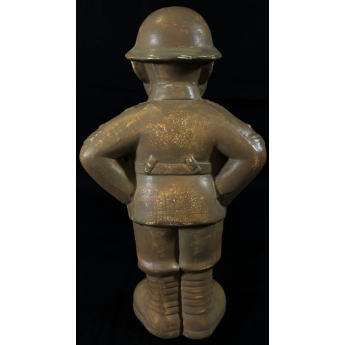 90 - A Bovey Pottery figure ‘Our Gang’ figure, Sgt. Major, marked to underside, 19cm high.