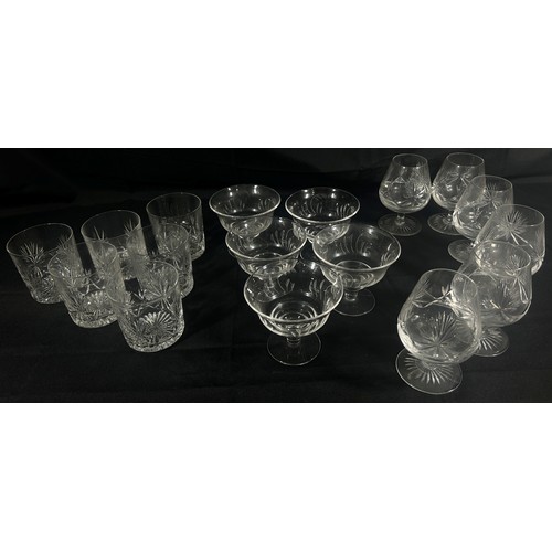 172 - A good selection of Stuart cut-crystal glass ware and Edinburgh cut-crystal glassware.