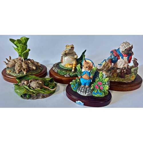 137 - A collection of Beswick Beatrix Potter series porcelain and other items.