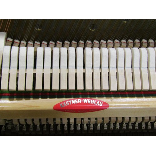 1193 - A Barrett and Robinson of London upright and overstrung piano in teakwood case, together with an ass... 