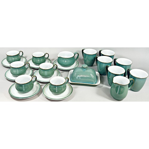 121 - A large quantity of Denby ‘Regency Green’ tea and dinner wares (53 pieces).