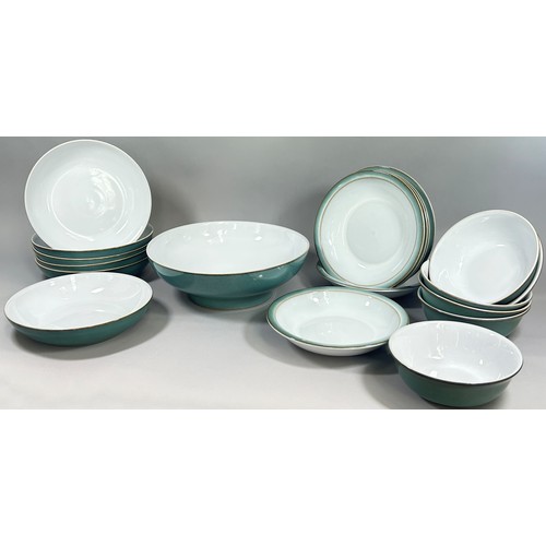 121 - A large quantity of Denby ‘Regency Green’ tea and dinner wares (53 pieces).