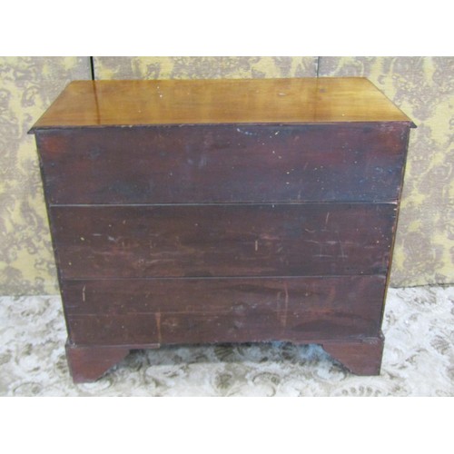 1233 - A 19th century bedroom chest of two long and two short drawers, 80cm high x 93cm x 47cm