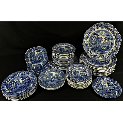 150 - A large quantity of Spode’s Italian and other blue and white transfer-printed tea and dinner wares.