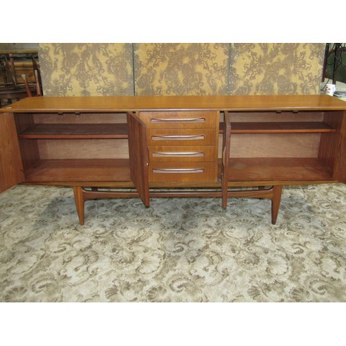 1248 - A G Plan Fresco sideboard, 80cm high x 213cm x 46cm