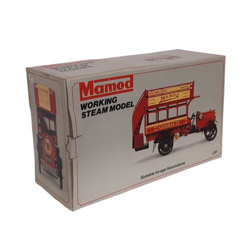 634 - Mamod London Bus Working Steam Model LB1 Hyde Park corner to Tower Hill, boxed with inner card packa... 