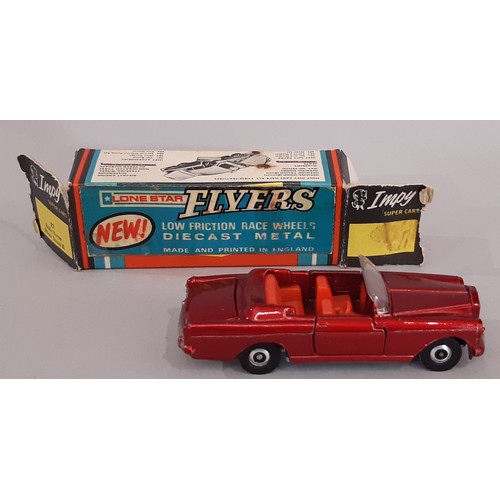 639 - A collection of vintage unboxed vehicles by Dinky together with a boxed Impy Rolls Royce Silver Clou... 