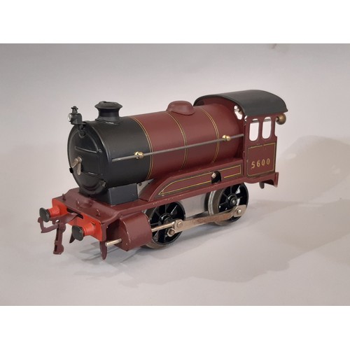 657 - Two clockwork 0 gauge Hornby locomotives including no 501 LMS 5600 in maroon livery with tender (box... 