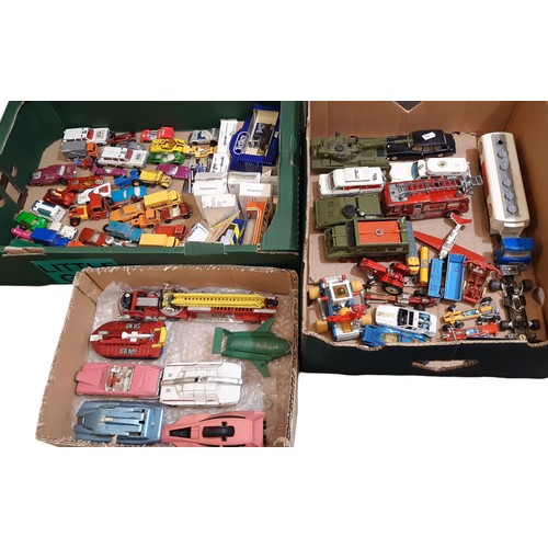 669 - Mixed collection of playworn vintage model vehicles mainly by Dinky, Corgi and Matchbox including ta... 