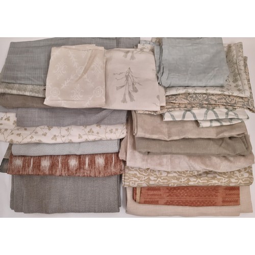 708 - Twenty large furnishing fabric samples by American based interior designer Kerry Joyce; panels have ... 