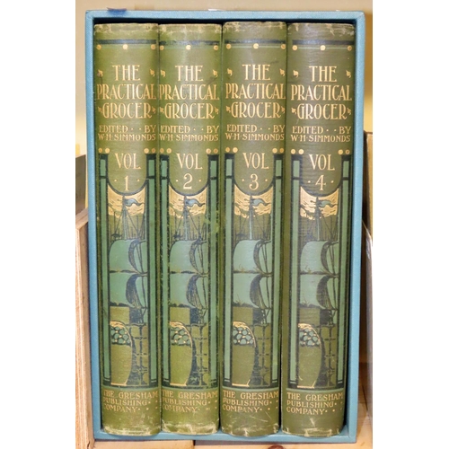 561 - The Practical Grocer (1904) a boxed four volume set with illustrations