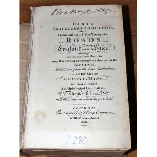 566 - Cary's Traveller's Companion or a Delineation of the Turnpike Roads of England and Wales (shewing th... 