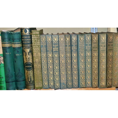 573 - Early 20th century editions of poetry classics to include works by Elizabeth Barrett Browning, Chauc... 