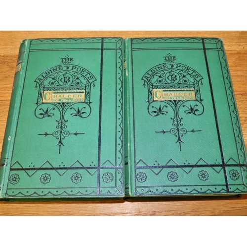 573 - Early 20th century editions of poetry classics to include works by Elizabeth Barrett Browning, Chauc... 