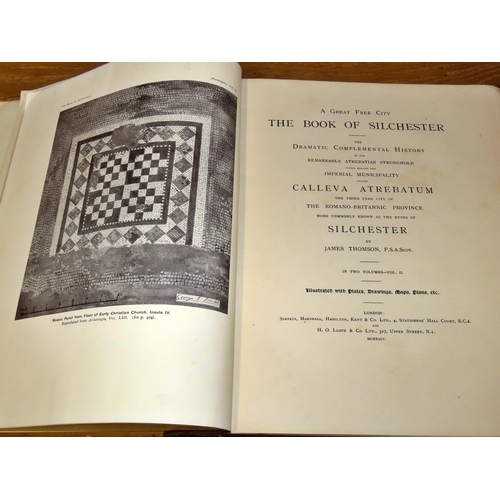 580 - The Book of Silchester, Hampshire by James Thomson, 2 volumes (1924) (31 x 26cm) limited edition of ... 