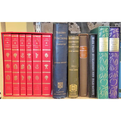 582 - Folio Society - mixed literature and history, together with two books on science: Theory of Function... 