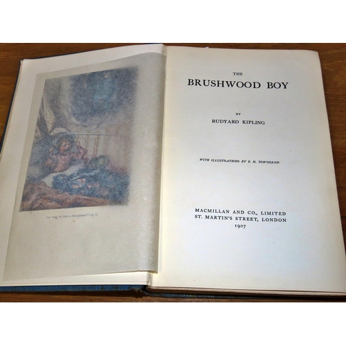 583 - A library of late 19th and early 20th century works by R L Stevenson and Rudyard Kipling (30+) inclu... 