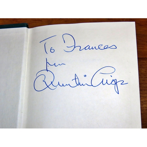 588 - Quentin Crisp's How to Have a Life-Style, signed second impression (1978) with original dust jacket,... 