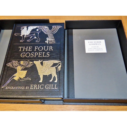 598 - The Four Gospels of the New Testament, with engravings by Eric Gill, a Folio Society edition of the ... 