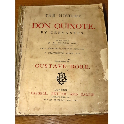 600 - A small mixed library - The History of Don Quixote, illustrated by Gustave Dore; Fleetwood's The Lif... 