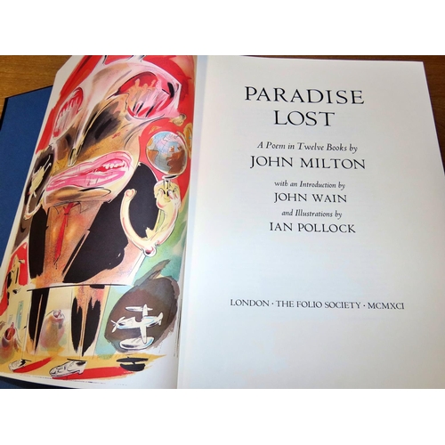 601 - Paradise Lost, a Poem in Twelve Books by John Milton, illustrated by Ian Pollock, a Folio Society ed... 