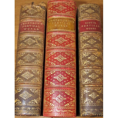 603 - Antiquarian interest - beautifully leather and gilt bound early 19th century editions of classical p... 