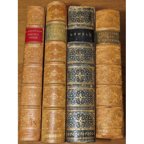 603 - Antiquarian interest - beautifully leather and gilt bound early 19th century editions of classical p... 