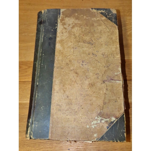 609 - A large (33 x 21cm) Victorian scrap album from the 1870/80s containing photographs (some studio, oth... 