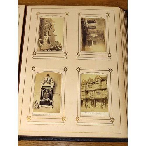 612 - Three Victorian / Edwardian photograph albums including one music box album (in working order) the a... 