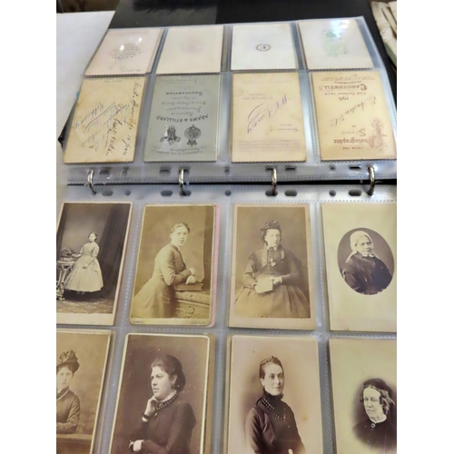 625 - Nine albums of Victorian portrait photo cards (1200+) from studios across the country