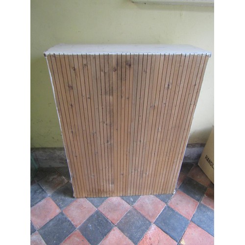 1346 - A painted pine kitchen cupboard, 90cm high x 70cm x 25cm